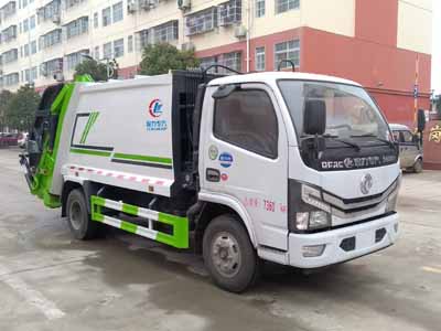 東風6方黃牌壓縮式垃圾車